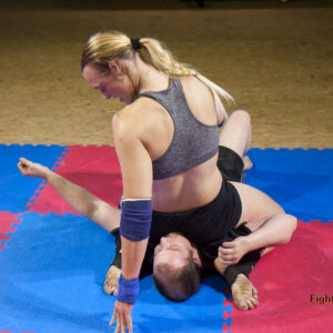Diego enduring a humiliating reverse schoolgirl-pin